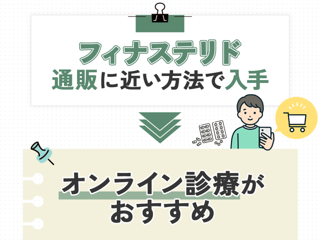 フィナステリド(プロペシア)を通販に近い方法で買うならオンライン診療