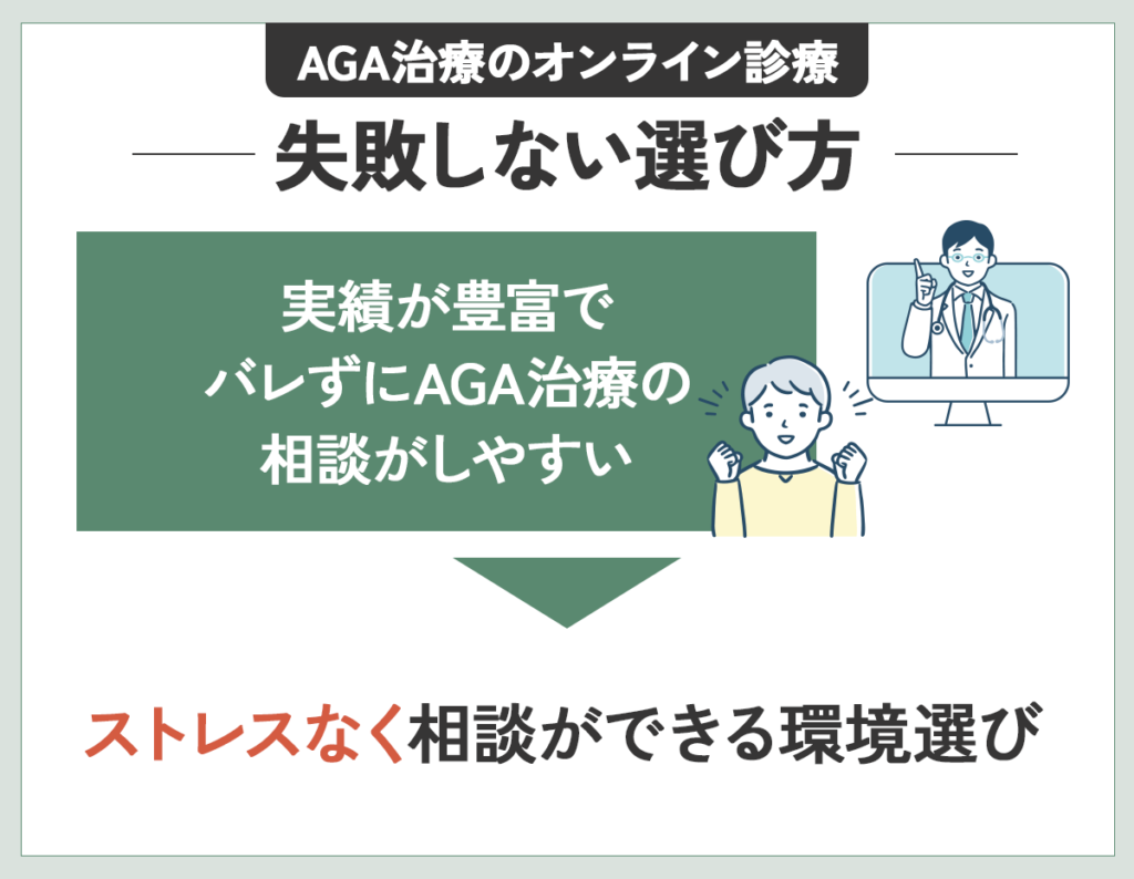 実績が豊富なバレずにAGA治療の相談がしやすい