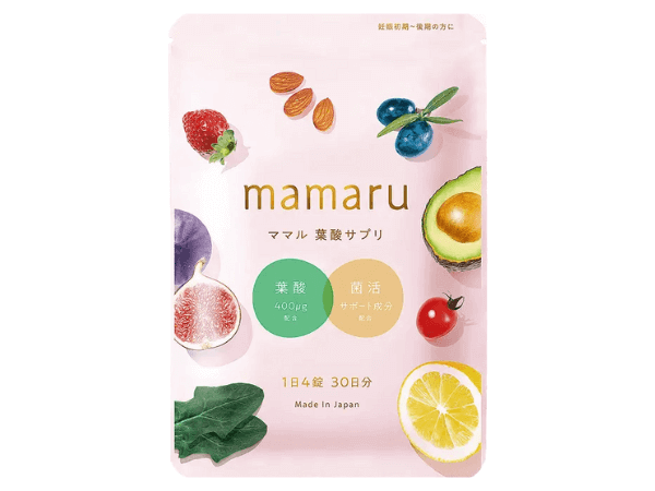 mamaru(ママル)は菌活サポートもできる妊娠期におすすめの葉酸サプリ