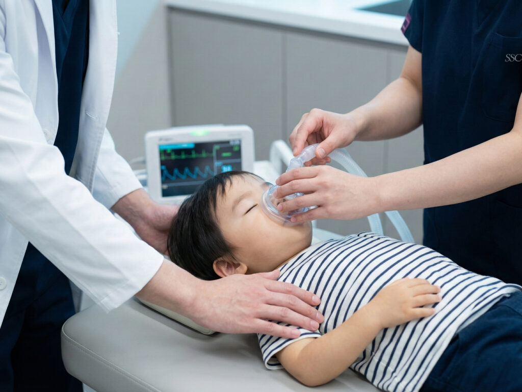 SSCクリニックの安全な小児の全身麻酔