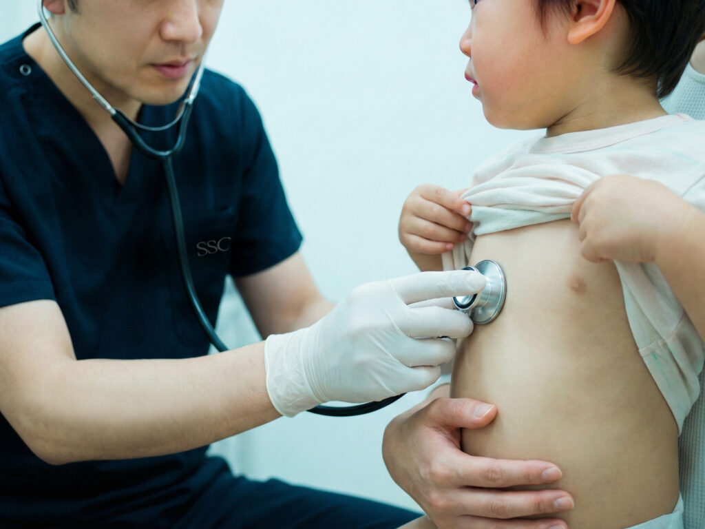 SSCクリニック-子どもの治療日の急な発熱の判断について